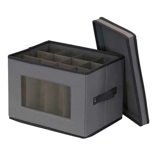 Household Essentials Champagne Glassware Storage Box